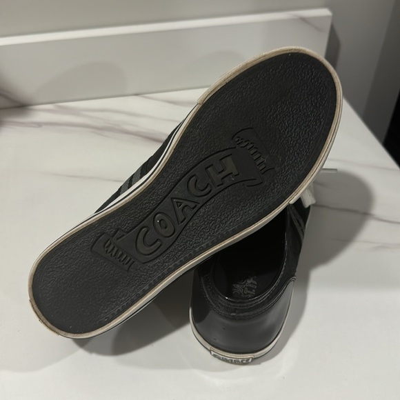 Coach Polly signature black gray fashion sneakers shoes size 6 - Picture 5 of 6